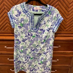 Linen dress vineyard vines size 2